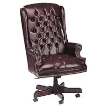 LLR60603 - Executive Vinyl Swivel Chair, 30x32x44-46, Burgundy