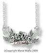 TATTOO INSPIRED LOVE & SPARROWS NECKLACE