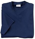 NEW Hanes Heavyweight - 100% Cotton T-Shirt Deep Navy-L