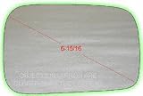 86-89 HYUNDAI EXCEL MIRROR GLASS RH (PASSENGER SIDE), (6-15/16 Dg.), Convex (1986 86 1987 87 1988 88 1989 89) H471127 N/A