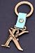 Tinker Bell Letter K Pewter Key Chain