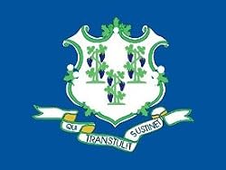 Valley Forge Nylon Connecticut State Flag, measures 3-Foot x 5-Foot