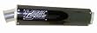 Yana Shiki COCHO1BLACK Black Exhaust Canister with Black Label for Suzuki GSX-R 600/750/1000