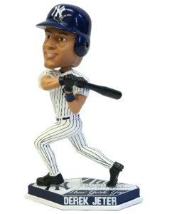 New York Yankees Derek Jeter Forever Collectibles Plate Base Bobble Head