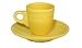 Fiestaware Sunflower 807 After-Dinner Cup and Saucer Set