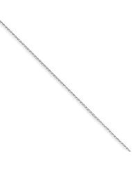 14k WG 0.65mm D/C Spiga Pendant Chain
