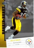 2006 Upper Deck Rookie Debut Willie Parker Pittsburgh Steelers Football Card #78 - Mint Condition-Shipped In Protective ScrewDown Display Case!!