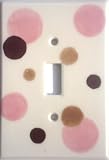 Ceiling Fan 52 Inch: Dot & Stripe in Pink & Brown