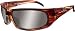 Wiley X Slyde Sunglasses Linear Brown w/Smoke Silver Flash Mirror Lens
