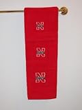 Nebraska Huskers Embroidered Bath Towel Set - 100% Cotton