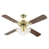 Westinghouse Lighting 78121 42 Crusader Ceiling Fan in Polished Brass