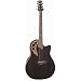 Ovation ICC38-5TY Super-Shallow Celebrity Deluxe Acoustic-Electric Guitar - Black Transparent