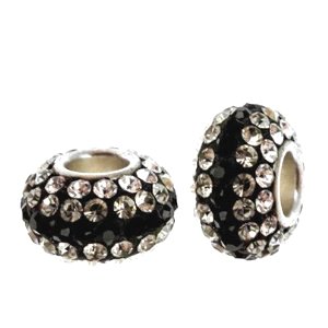 C13-Crystal-Lrg-light-Jet-Sterling-Silver-Core-Swarovski-Crystal-Bead-Set-with-Over-90-Swarovski-Crystals-Slide-on-and-Slide-off-Crystal-Silver-Bead-14mm-X-7mm-5mm-Silver-Core-Compatible-with-Pandora-Trollbeads-chamilia-and-Biagi