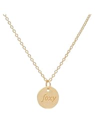Adriennes Gold Charm Necklace - Foxy - Final Sale