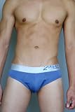 2 (x)ist CARBON No-Show Brief for Men - Blue