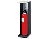 消火器ボックス（据置型） オープン型　シルバーメタリック　ダークグレー SK-FEB-6　　新協和