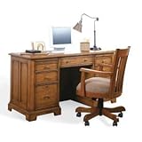 56" Flat Top Desk by Riverside - Natural Wood (69256)