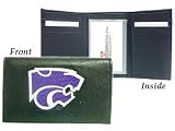 Kansas State Wildcats Embroidered Leather Tri-Fold Wallet