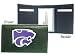 Kansas State Wildcats Embroidered Leather Tri-Fold Wallet