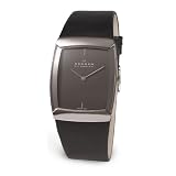 Skagen Mens Swiss Black Leather Watch #584LSLM by Skagen