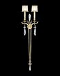 Fine Art Lamps Monte Carlo 570450 Large Art Crystal 2-LT 120w (65H x 15W) Torchiere Light in Gold