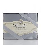 Silver Charmeuse 100% Silk Pillow Case by Branche