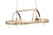 Two Light Contemporary Hanging Pot Rack in Satin Nickel