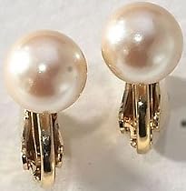 Monet 8mm Simulated Pearl Ball Clip Earrings SIMULATED PEARL