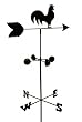 WEATHER VANE - FARM ROOSTER - 6 feet TALL - yard decor