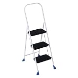 Safety 1st 11514WBL1 Simplicity Steel Step Stool, 3-Step, White by Cosco