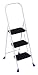 Safety 1st 11514WBL1 Simplicity Three-Step Steel Step Stool, White