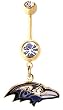 Ravens NFL belly button ring