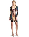 Nicole Miller Women's Print 3/4 Sleeve Print Dress