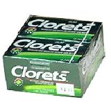 Clorets Gum With Peppermint, By Cadbury Adams - 12 X 15 Sticks