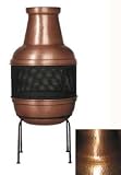 Hammered Finish Copper Chiminea