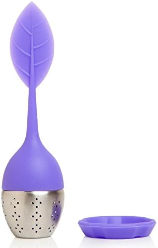 10 - Herbal Tea, Loose Leaf, Infuser, Strainer Scoop, 10 Purple multipack