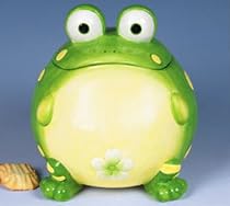 Toby Toad Frog Kitchen Large Cookie Jar Storage