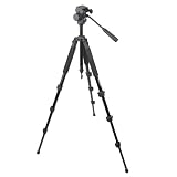 Polaroid Studio Series 64" Professional Tripod With Ultra Smooth Pan/Tilt Ball Head Includes Deluxe Tripod Carrying Case + Additional Quick Release Plate For The Nikon 1 J1, V1, D40, D40x, D50, D60, D70, D80, D90, D100, D200, D300, D3, D3S, D700, D3000, D5000, D3100, D3200, D7000, D800, D800E, D4, D5100 Digital SLR Cameras