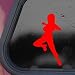 Naruto Tsunade Red Decal Sticker Wall Laptop Notebook Die-cut Red Decal Sticker