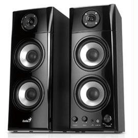 Genius Speakers 31730936100 SP-HF1800A 3-Way 50W 120V Burnished Black Wood Electronic Consumer Electronics