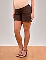 A Pea in the Pod Collection: Under Belly Embellished Pocket Solid Color Maternity Shorts