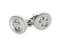 Racing Tires with Nice Rims Silver Cufflinks for NASCAR fans with Presentation Box
