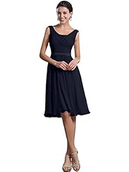 A-line Cocktail Short Chiffon Summer Homecoming Dress/Bridesmaid Dress/Prom Dress/Party Dress/Wedding Dress 