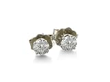 10K White Gold Round Diamond Stud Earrings (1/4ct tw. J/K I2) 10K White Gold Round Diamond Stud Earrings (1/4ct tw. J/K I2)