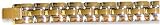 Gold w/ Silver Tone Stainless Steel Bracelet