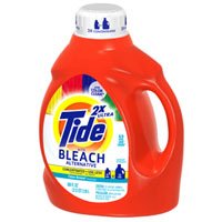 Tide 2x Ultra Liquid Detergent with Bleach Alternative, Clean Breeze Scent - 100 Oz/Can, 4 Ea