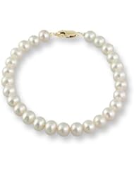 Mikura Bracelet, 18K Gold, Freshwater Pearls, 7.5-7.0mm, "A" Quality - 19 Size