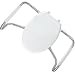 Mayfair MA2100 Medic-Aid Closed Front Toilet Seat with Safety Side Arms, Elongated, Heavy Duty White Plastic