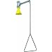 Bradley S19-130 Galvanized Steel 1 Spray Head Vertical Supply Drench Shower with Plastic Showerhead, Ceiling Mount, 20 GPM Water Flow, 9" Width x 25-1/2" Height