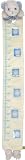 BeanFramed Marshmallow Bear-Blue Growth Chart